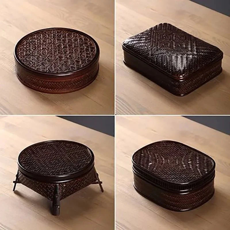 Bamboo Lacquerware Hamper - Japanese Storage Box for Cookies & Sushi